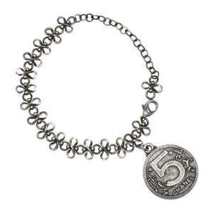CHANEL Silver Charm Bracelet